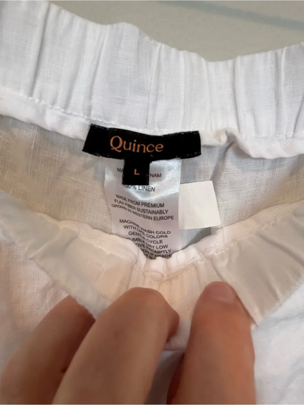 Quince White Linen Relaxed Women's Pants